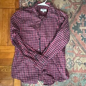 Express Red and Black Checkered Men's Shirt